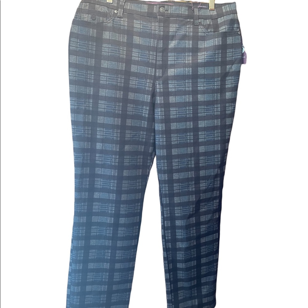 Gloria Vanderbilt Amanda plaid pants size 18